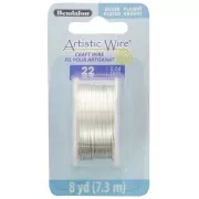 Fil de cuivre Artistic Wire 0.64 mm - Plaqué Argent anti-ternissement x7.3m