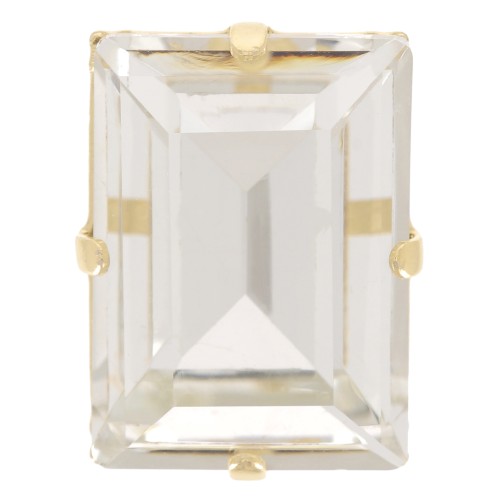 Cristal serti Aurora A4527 Step Cut Baguette 14x10 mm - Doré - Crystal x1