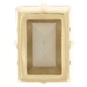 Cristal serti Aurora A4527 Step Cut Baguette 14x10 mm - Doré - Crystal AB x1