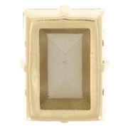 Cristal serti Aurora A4527 Step Cut Baguette 14x10 mm - Doré - Black Diamond x1