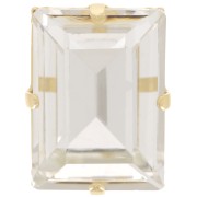 Cristal serti Aurora A4527 Step Cut Baguette 18x13 mm - Doré - Crystal x1