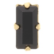 Cristal serti Aurora A4500 Baguette 10x5 mm - Doré - Jet x1