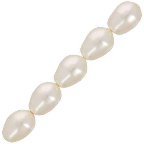 Poires nacrées PureCrystal 5821 11x8 mm - Cream Pearl x5