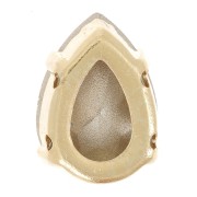 Cristal serti Aurora A4320 Drop 8x6 mm - Doré - Crystal AB x1