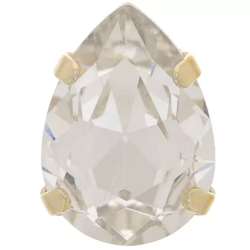 Cristal serti Aurora A4320 Drop 14x10 mm - Doré - Crystal x1