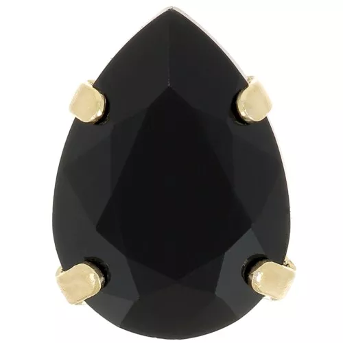 Cristal serti Aurora A4320 Drop 14x10 mm - Doré - Jet x1