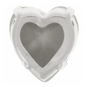 Cristal serti Aurora Coeur A4831 Antique Heart 11x10 mm - Rhodié - Crystal x1