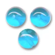Perles en verre tchèque rondes  3 mm Aquamarine x50