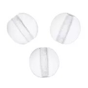 Perles en verre tchèque rondes  3 mm Crystal  x50