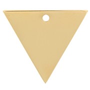 Breloque triangle 15x13 mm - Acier inoxydable 304 Doré x1|raw }}