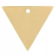 Breloque triangle 15x13 mm - Acier inoxydable 304 Doré x1