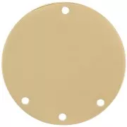 Pendentif chandelier rond 20 mm - 3 trous - Acier inoxydable 316L Doré x1