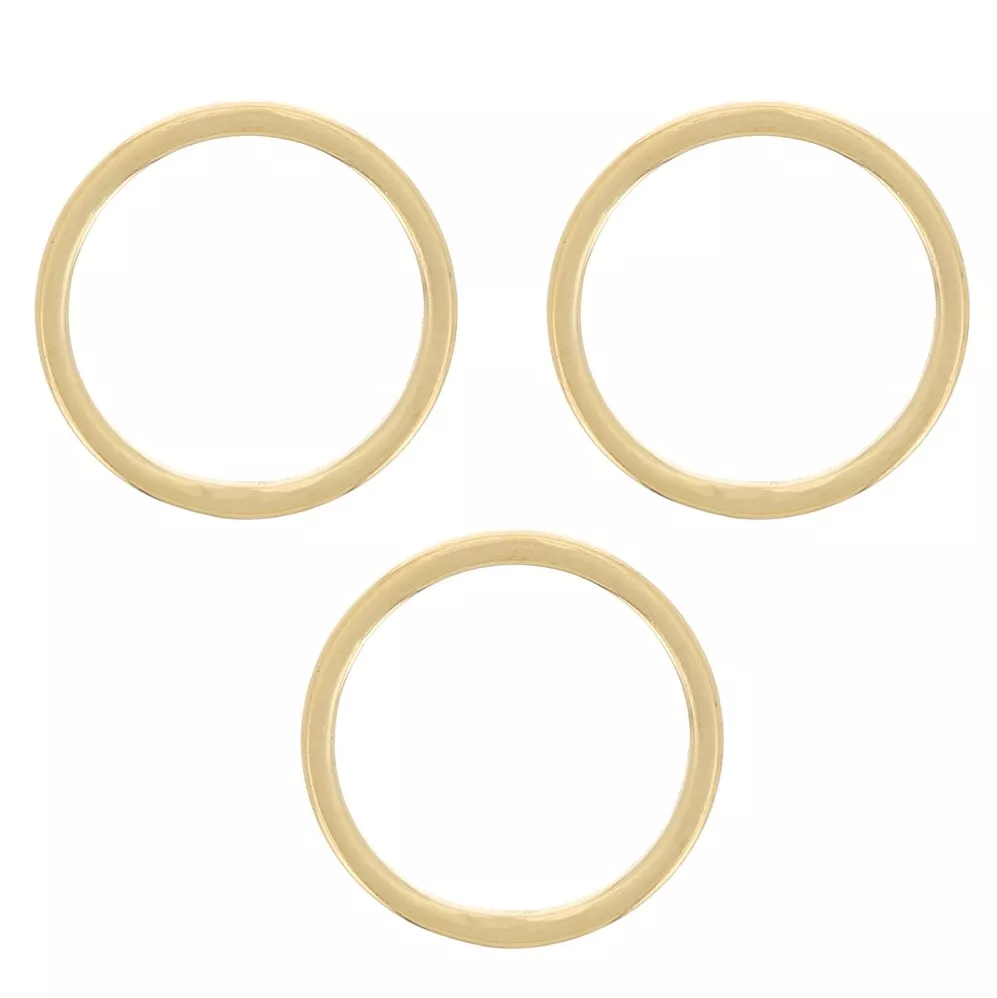 10 Anneaux Ronds Soudés En Acier Inoxydable 316 - 5x20 Mm - Pour Macramé, Laisse Chien, Bricolage, Marine