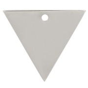 Breloque triangle 15x13 mm - Acier inoxydable 316L x1