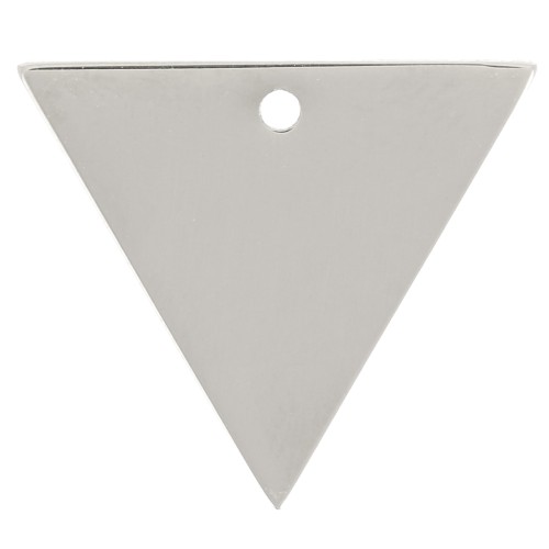 Breloque triangle 15x13 mm - Acier inoxydable 316L x1