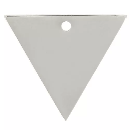 Breloque triangle 15x13 mm - Acier inoxydable 316L x1