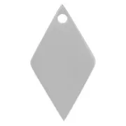 Breloque losange 15x8 mm - Acier inoxydable 316L x1