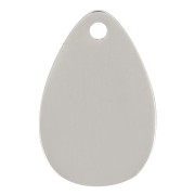 Breloque goutte 12x8 mm - Acier inoxydable 316L x1|raw }}