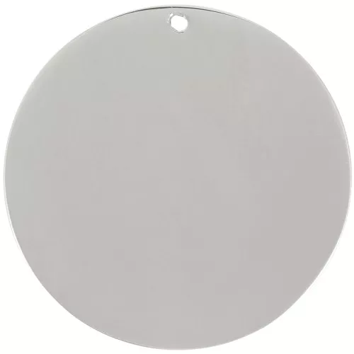 Pendentif rond 25 mm - Acier inoxydable 316L x1