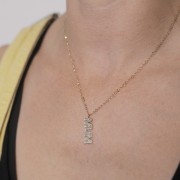 Tour de cou maille Rombo 1.8 mm - Acier inoxydable 316L Doré x48cm