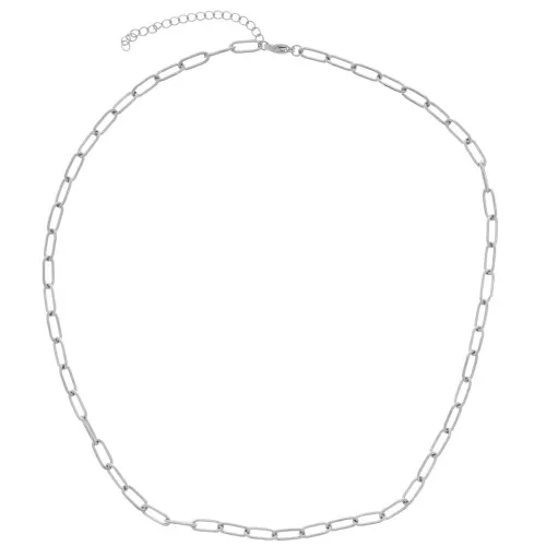 Tour de cou maille Rectangle 4 mm - Acier inoxydable 316L x48cm