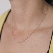 Tour de cou maille Rombo 1.8 mm - Acier inoxydable 316L x48cm