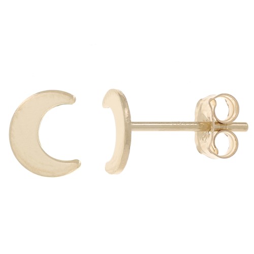 Boucles d'oreilles lune 6x5 mm - Gold Filled (or laminé) x2