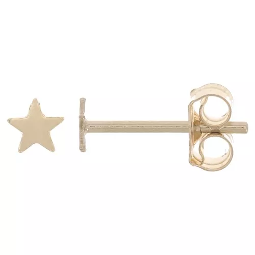 Boucles d'oreilles mini étoile 3 mm - Gold Filled (or laminé) x2
