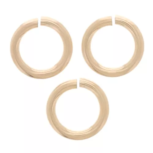 Anneaux ouverts 4x0.65 mm - Gold filled (or laminé) x10