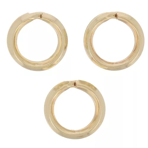 Anneaux doubles 6.2x1 mm - Gold filled (or laminé)  x5