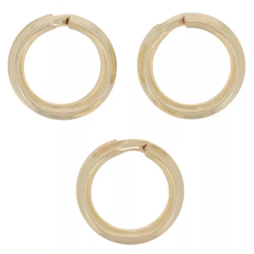 Anneaux doubles 7.2x1 mm - Gold filled (or laminé) x5