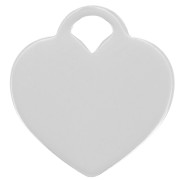 Breloque coeur 12.5x12 mm - Argent 925 x1