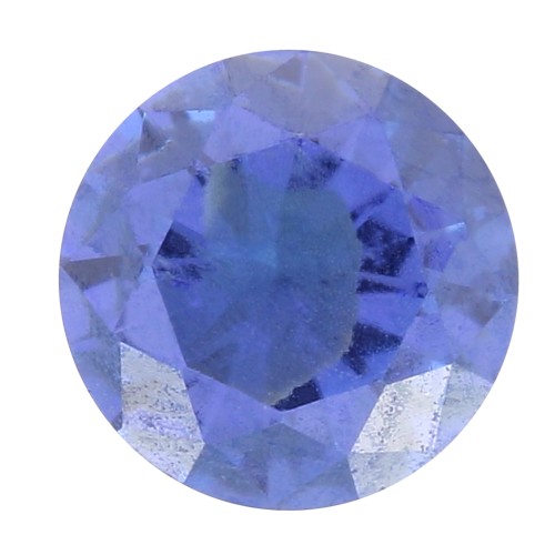 Cabochon rond 4 mm en Oxyde de Zirconium - Tanzanite x1