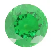 Cabochon rond 4 mm en Oxyde de Zirconium - Emerald x1