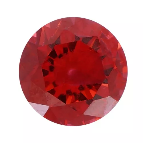 Cabochon rond 3 mm en Oxyde de Zirconium - Dark Garnet x1