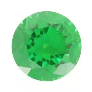 Cabochon rond 3 mm en Oxyde de Zirconium - Emerald x1
