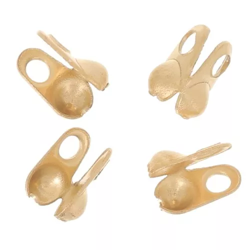 Embouts pour chaîne maille boule 1.5 mm - Acier inoxydable 304 Doré x4