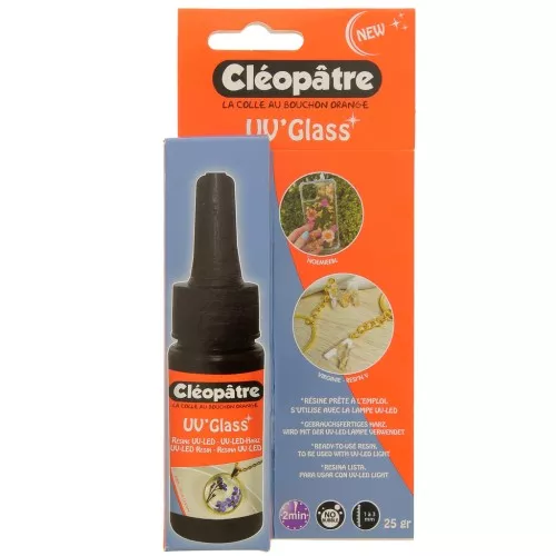 Résine UV LED Cléopâtre - UV Glass x25gr