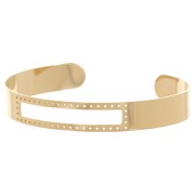 Bracelet pour tissage de perles Miyuki 10x170 mm - Acier inoxydable 316L Doré x1|raw }}