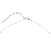 Tour de cou maille Forçat limée 1.6 mm - Acier inoxydable 316L x48cm