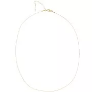 Tour de cou maille Paloma 0.9 mm - Acier inoxydable 316L Doré x48cm