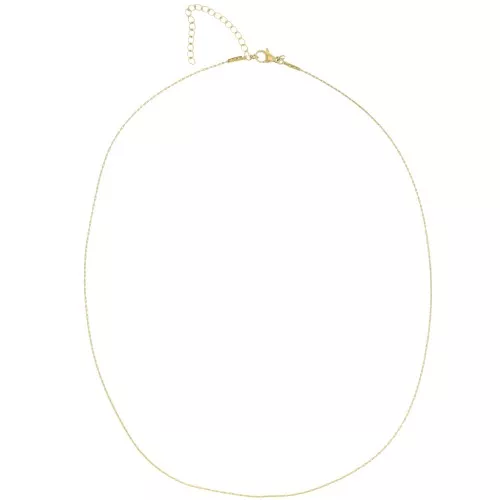 Tour de cou maille Paloma 0.9 mm - Acier inoxydable 304 Doré x48cm