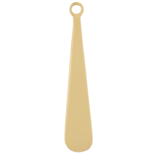 Breloque goutte 20x4 mm - Acier inoxydable 316L Doré x1