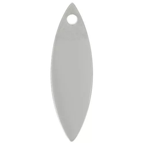 Breloque navette 16x5 mm - Acier inoxydable 316L x1
