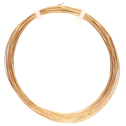 Fil souple rond 0.4 mm - Acier inoxydable 304L Doré x5m