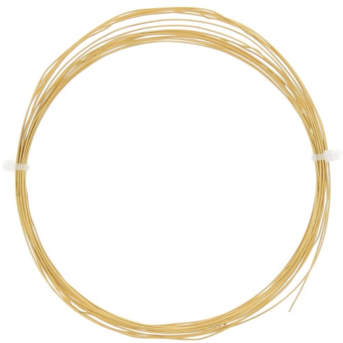 Fil souple rond 0.6 mm - Acier inoxydable 304L Doré x5m