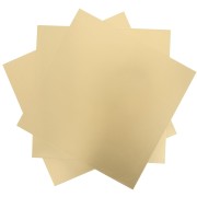 Plaque de laiton 200x200 mm - épaisseur 0.6 mm - Laiton x1