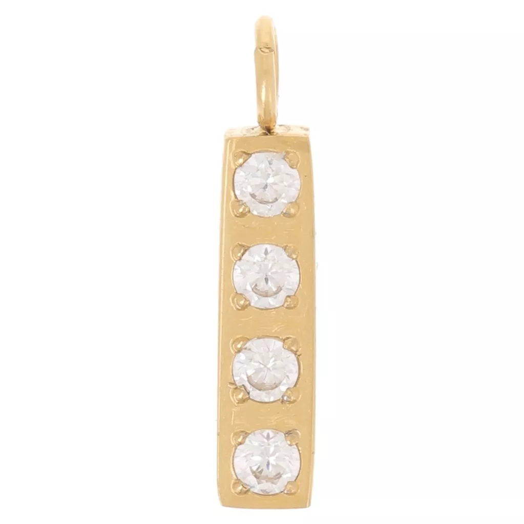 Breloque Lettre Alphabet Argent Sterling 925 - Compatible Pandora | Bijou Personnalisable Zirconium