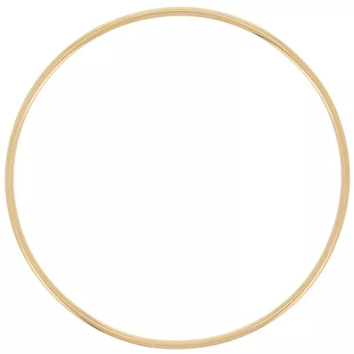 Bracelet jonc fin lisse 65 mm - Acier inoxydable 304L Doré x1