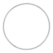Bracelet jonc fin lisse 59 mm - Petit poignet - Acier inoxydable 304 x1